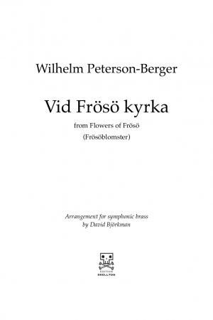 Peterson-Berger, Wilhelm: Vid Frösö kyrka
