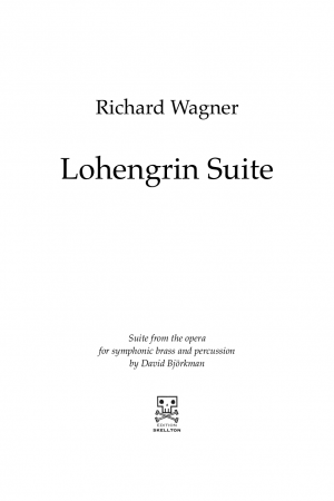 Wagner, Richard: Lohengrin Suite