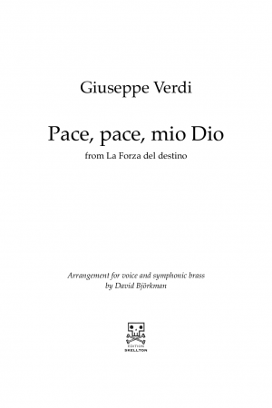 Verdi, Giuseppe: Pace, pace, mio Dio