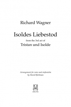 Wagner, Richard: Isoldes Liebestod