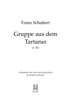 Schubert, Franz: Gruppe aus dem Tartarus