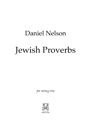 Nelson, Daniel: Jewish Proverbs