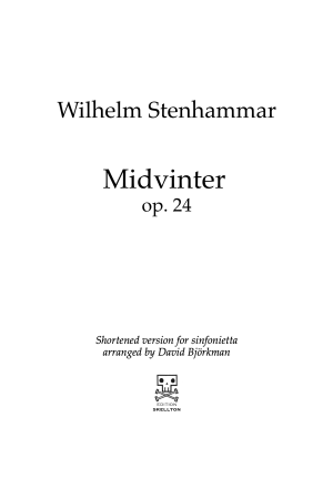 Stenhammar, Wilhelm: Midvinter, op. 24