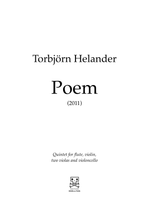 Helander, Torbjörn: Poem