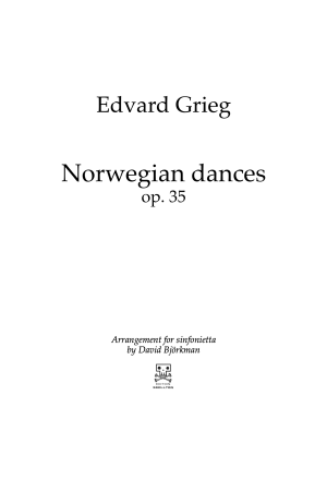 Grieg, Edvard: Norwegian dances op. 35
