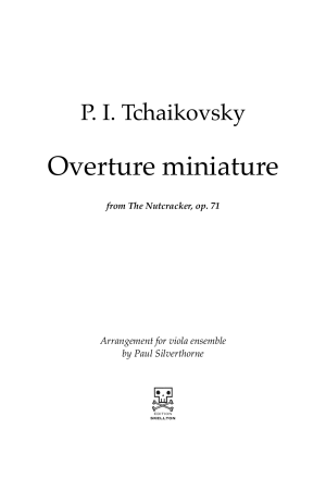 Tchaikovsky, P. I.: Overture miniature