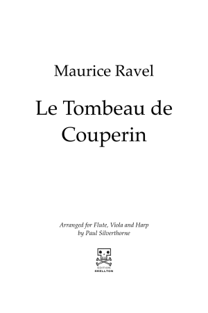 Ravel, Maurice: Le Tombeau de Couperin