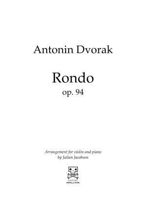 Dvorak, Antonin: Rondo op. 94