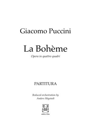 Puccini, Giacomo: La Bohème