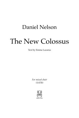 Nelson, Daniel: The New Colossus