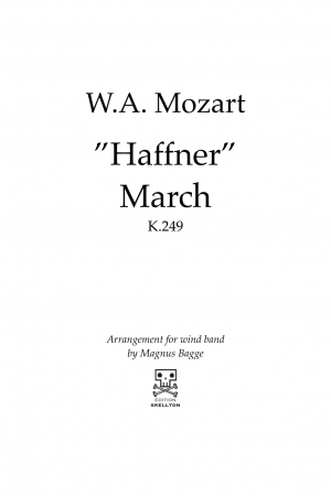 Mozart, W.A.: March, K 249 "Haffner"