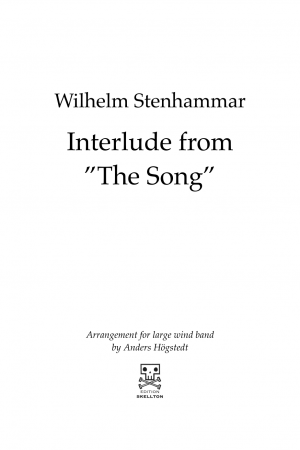 Stenhammar, Wilhelm: Interlude from "The Song"
