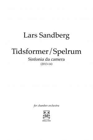 Sandberg, Lars: Tidsformer/Spelrum