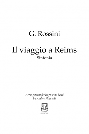 Rossini, Gioacchino: Il viaggio a Reims