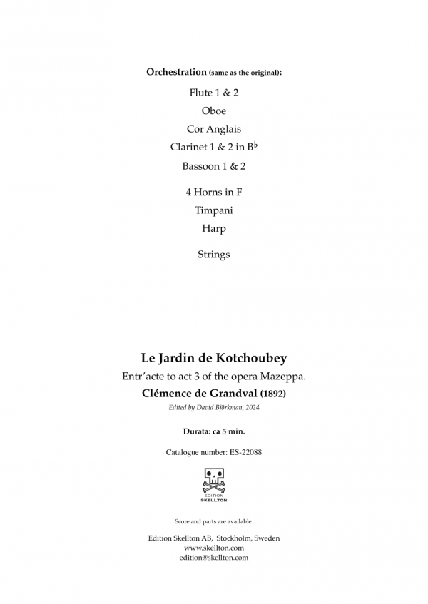Grandval, Clémece de: Le Jardin de Kotchoubey - Image 2