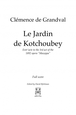 Grandval, Clémece de: Le Jardin de Kotchoubey