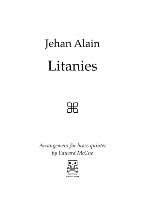 Alain, Jehan: Litanies