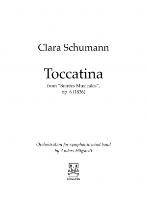 Schumann, Clara: Toccatina
