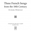 Virin, Martin: Three French Songs